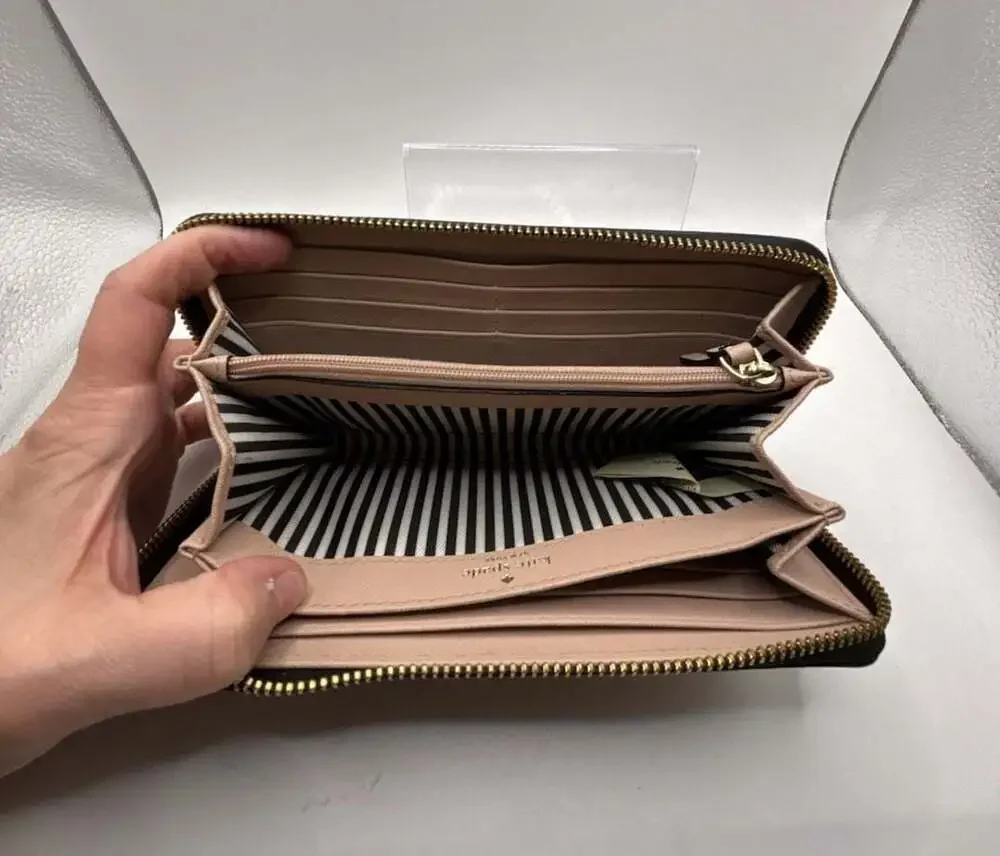Kate Spade Cameron Street Lacey Saffiano Leather Zip Around Wallet